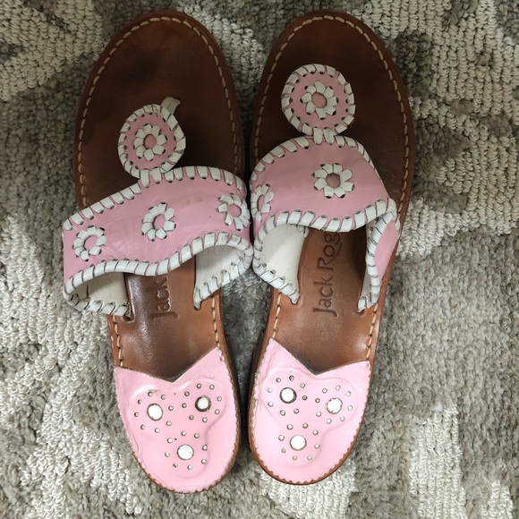 Jack Rogers Shoes - Pink & White Jack Rogers Sandals 💓
